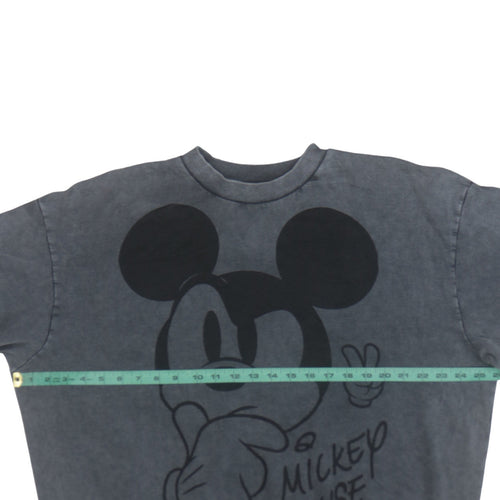 Disney at George Womens Grey Mickey Mouse Sweatshirt L Pullover Casual