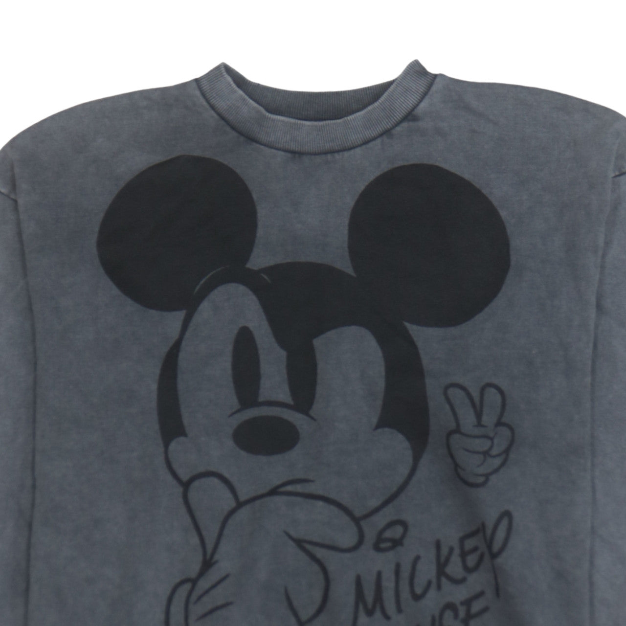 Disney at George Womens Grey Mickey Mouse Sweatshirt L Pullover Casual