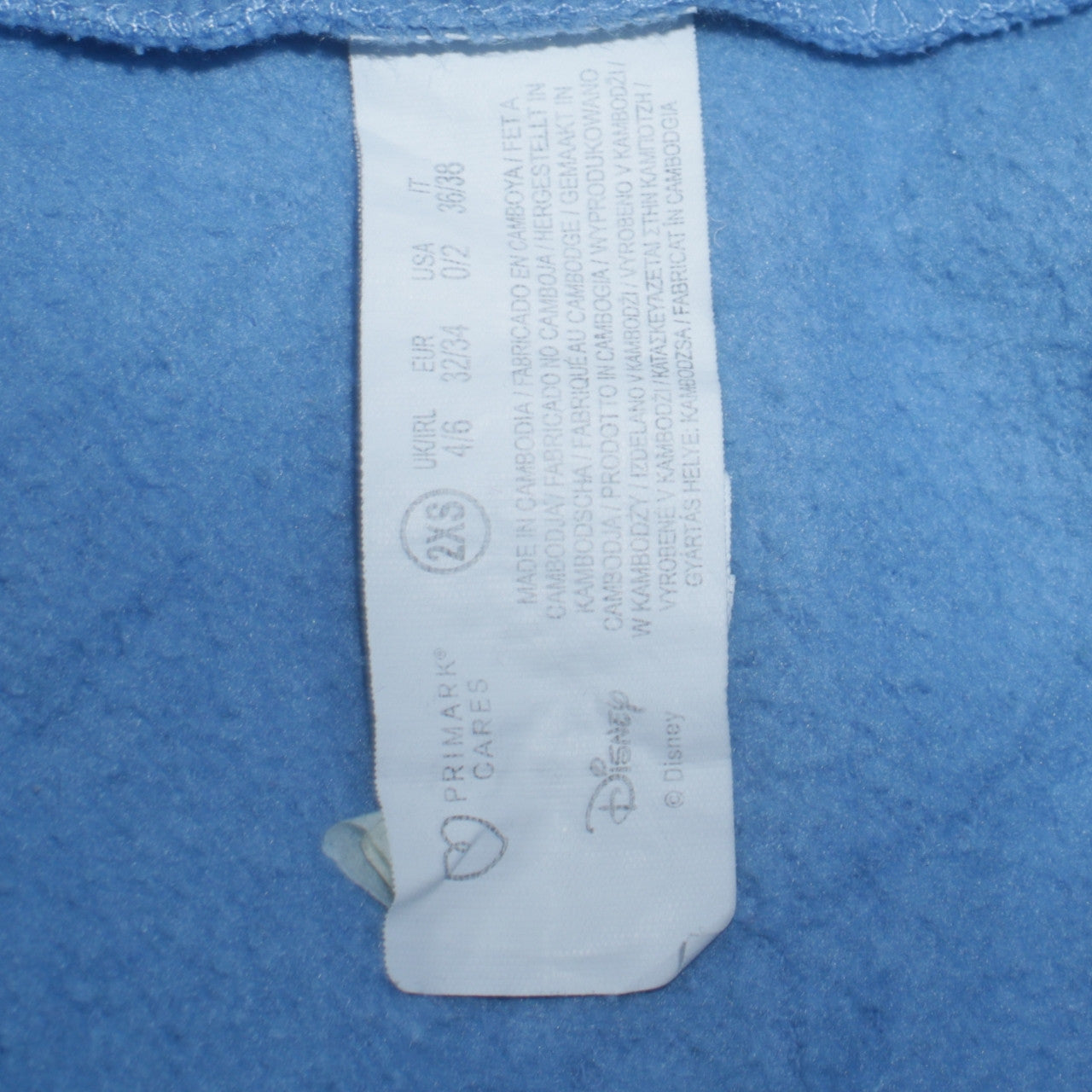 Disney Lilo & Stitch Blue Crew Neck Women’s Sweatshirt Size 2XS