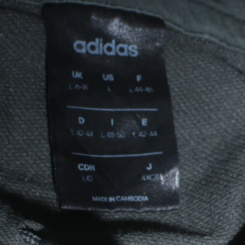 Adidas Women’s Black Pullover Hoodie Size L with Logo Print