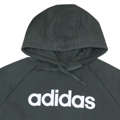 Adidas Women’s Black Pullover Hoodie Size L with Logo Print