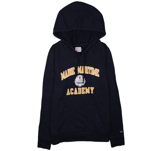 Champion Men's Blue Maine Maritime Academy Pullover Hoodie L