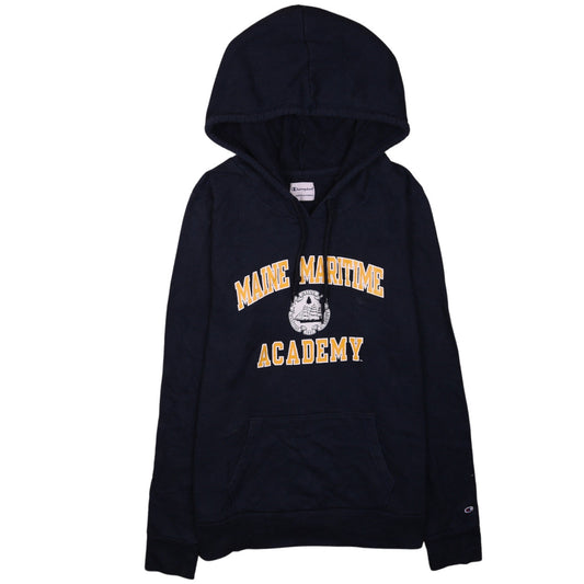 Champion Men's Blue Maine Maritime Academy Pullover Hoodie L