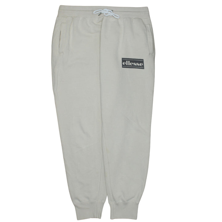 Ellesse Womens Beige Jogger Sweatpants UK 16 Elastic Waist Comfort Fit