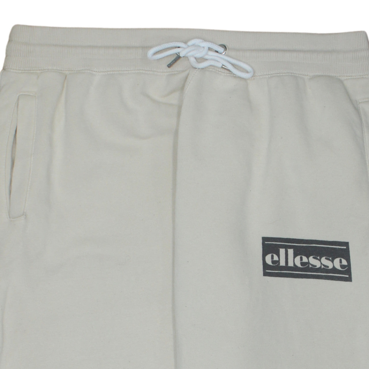 Ellesse Womens Beige Jogger Sweatpants UK 16 Elastic Waist Comfort Fit