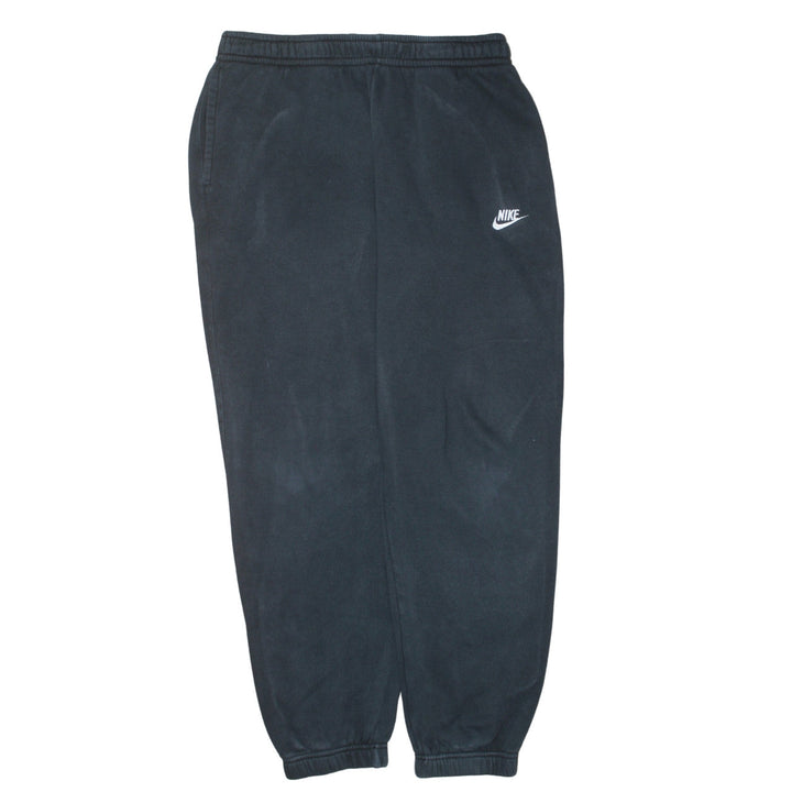 Nike Womens Black Fleece Jogger Sweatpants L Elastic Waist Activewear