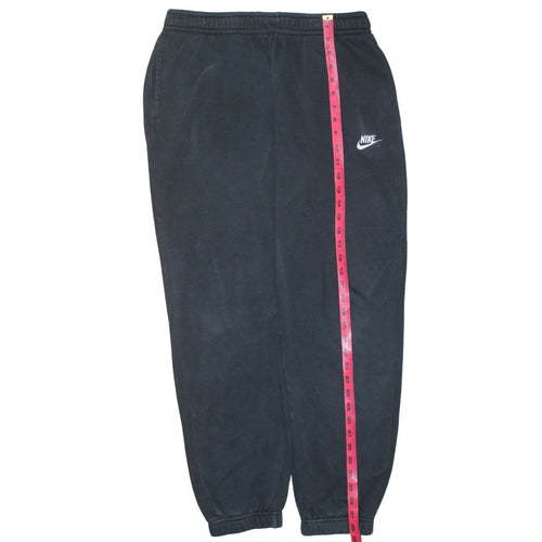 Nike Womens Black Fleece Jogger Sweatpants L Elastic Waist Activewear
