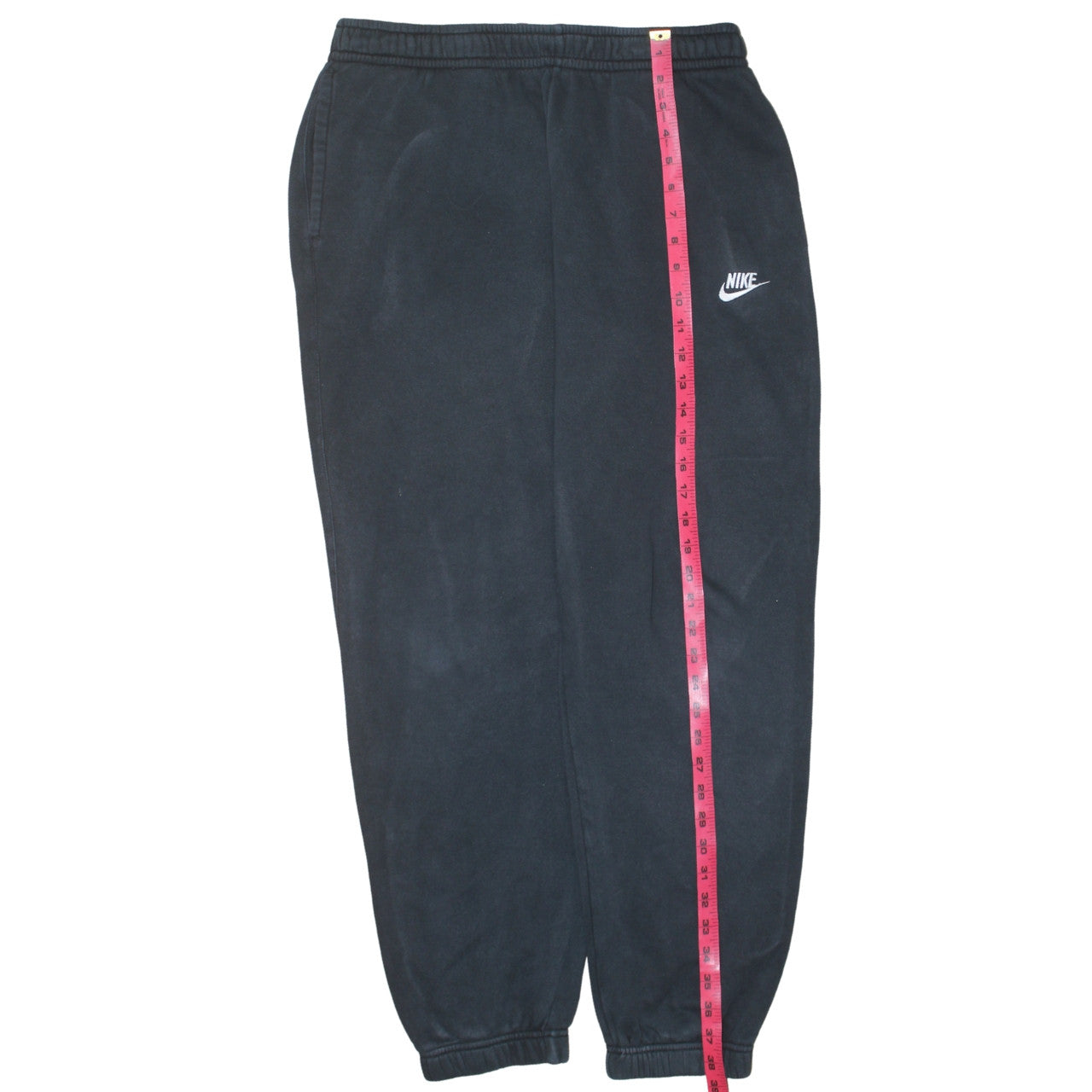 Nike Womens Black Fleece Jogger Sweatpants L Elastic Waist Activewear