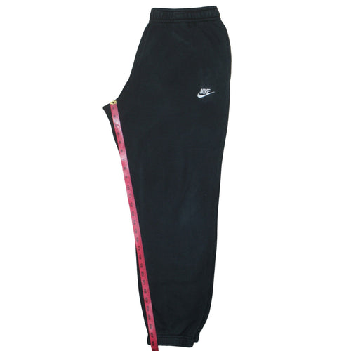 Nike Womens Black Fleece Jogger Sweatpants L Elastic Waist Activewear