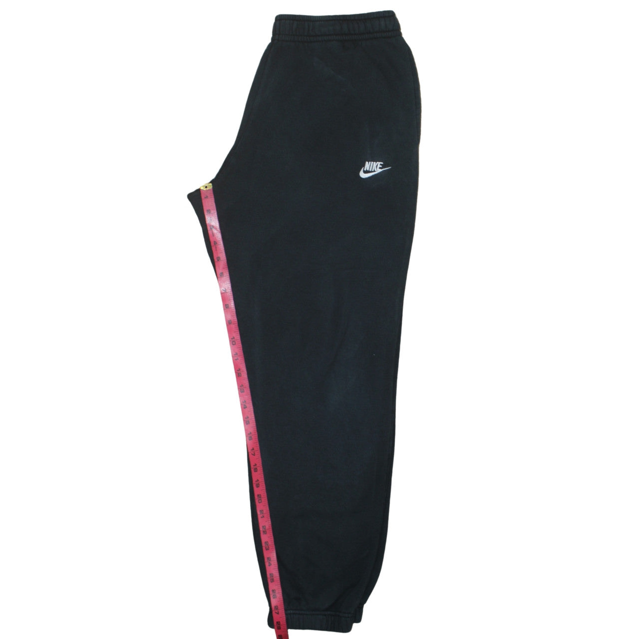 Nike Womens Black Fleece Jogger Sweatpants L Elastic Waist Activewear