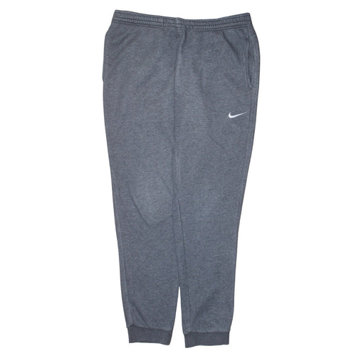 Nike Men’s Grey Jogger Trousers L Regular Fit Cotton Blend