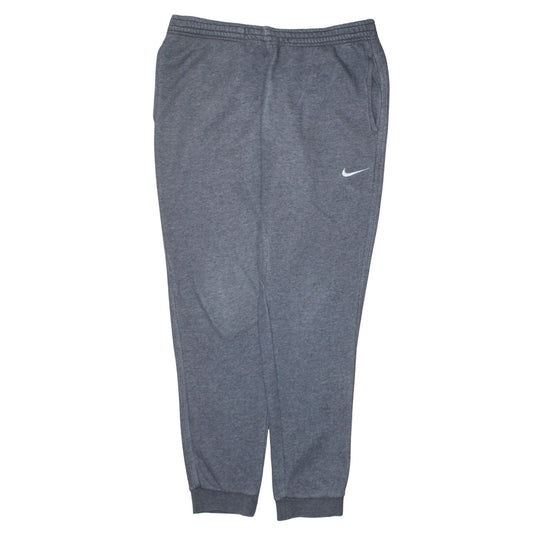 Nike Men’s Grey Jogger Trousers L Regular Fit Cotton Blend