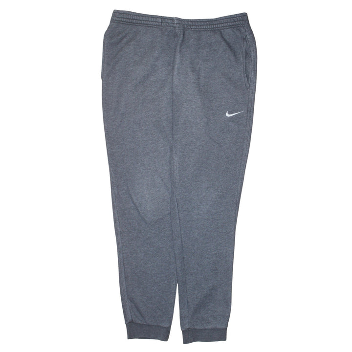 Nike Men’s Grey Jogger Trousers L Regular Fit Cotton Blend