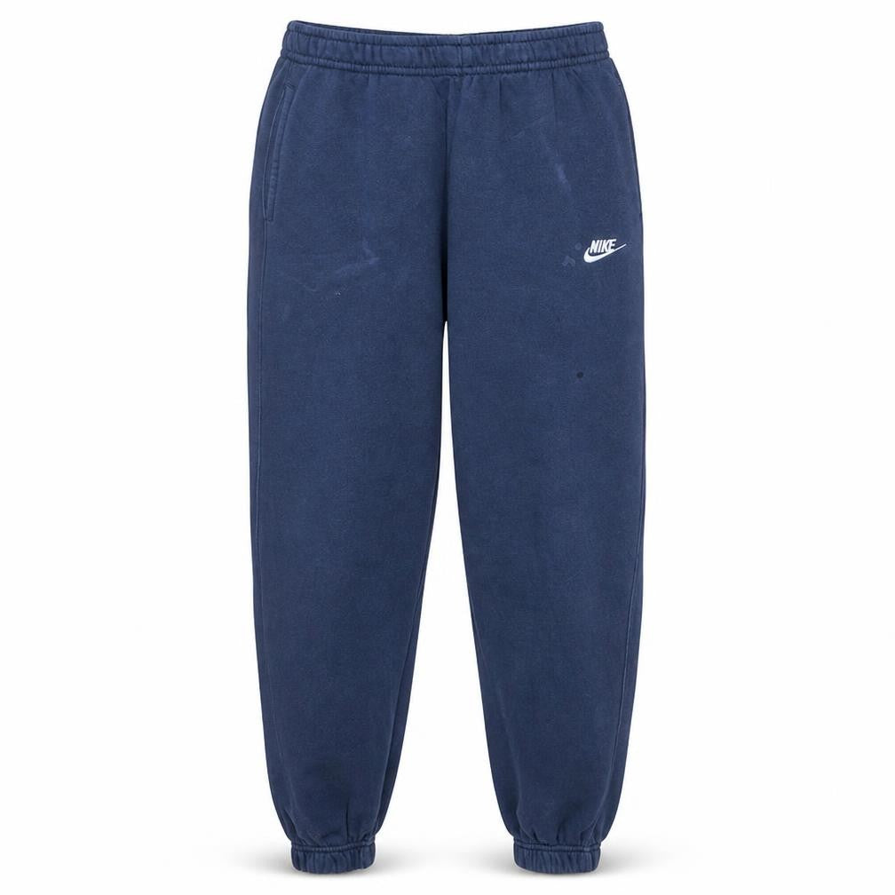 Front view of Nike Men's Blue Fleece Sweatpants M Regular Fit Joggers