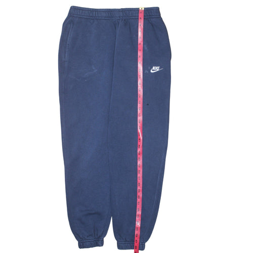 Nike Men's Blue Fleece Sweatpants M Regular Fit Joggers