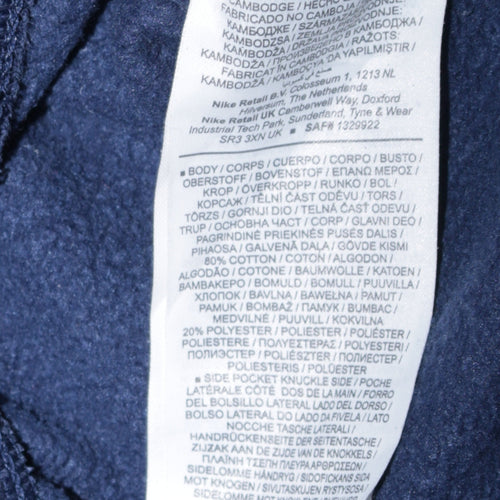 Nike Men's Blue Fleece Sweatpants M Regular Fit Joggers