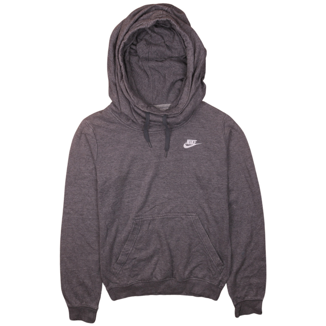 Nike Men's Grey Pullover Hoodie XS Regular Fit Fleece Sweatshirt