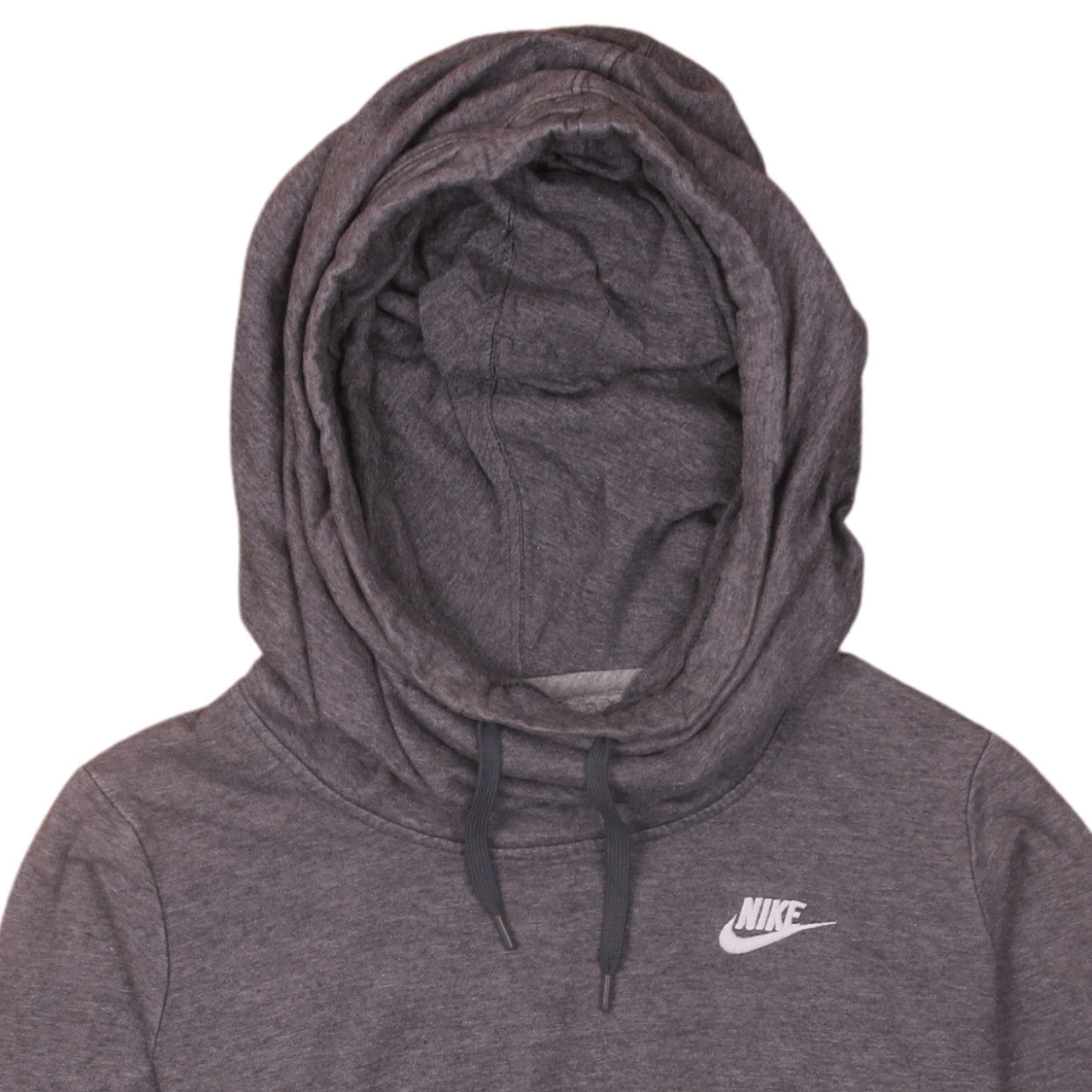 Nike Men's Grey Pullover Hoodie XS Regular Fit Fleece Sweatshirt