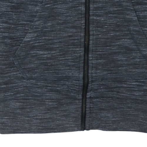 Adidas Women’s Grey Full Zip Hoodie Size 8 Lined Casual Sweatshirt