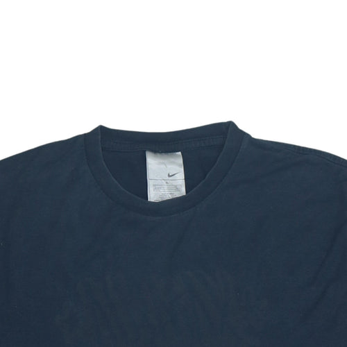 Nike Men's Blue XL Graphic Sports Cotton Crew Neck T-Shirt