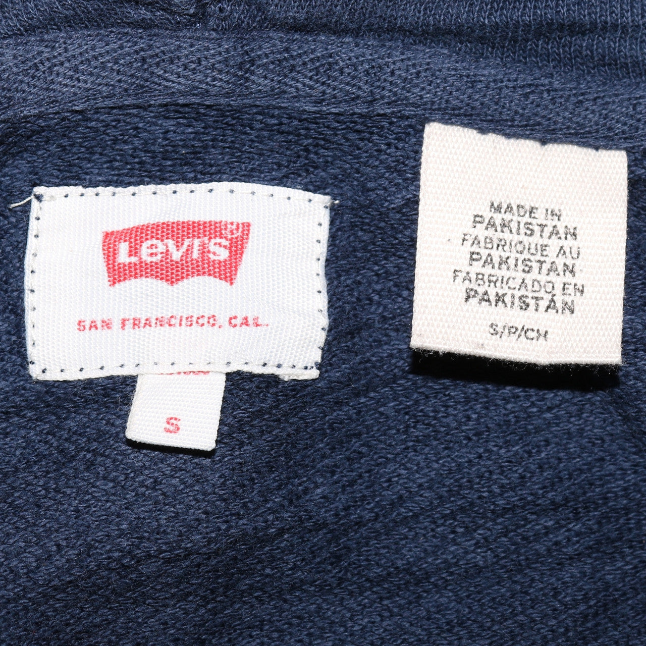 Levi's Men's Blue Pullover Hoodie S Logo Graphic Cotton Sweatshirt
