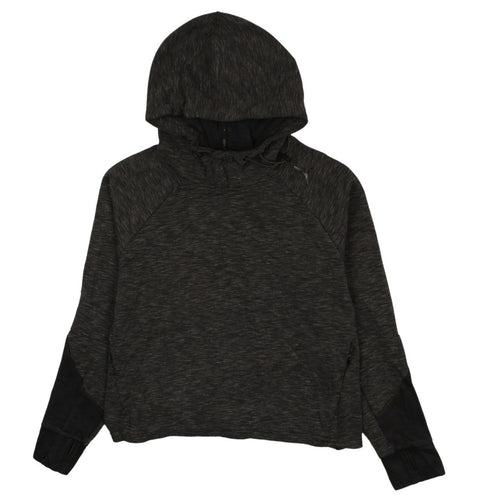 Puma Womens Black Size 10 Hooded Pullover Sweatshirt