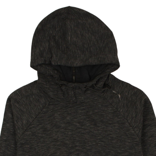 Puma Womens Black Size 10 Hooded Pullover Sweatshirt