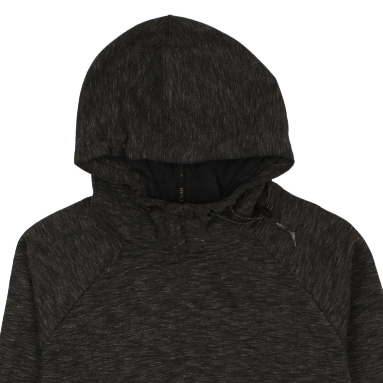 Puma Womens Black Size 10 Hooded Pullover Sweatshirt