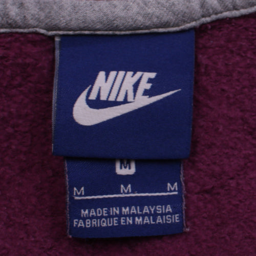 Nike Womens Burgundy Just Do It Pullover Hoodie Size M