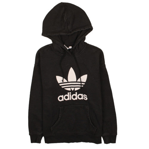 Adidas Womens Black Size 8 Pullover Hoodie Sweatshirt with Logo