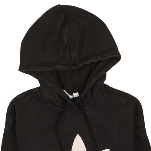 Adidas Womens Black Size 8 Pullover Hoodie Sweatshirt with Logo
