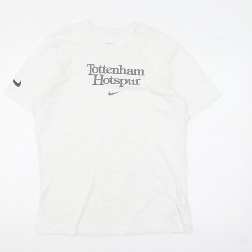 Nike Men’s White Tottenham Hotspur Short Sleeve Crew Neck T-Shirt Medium