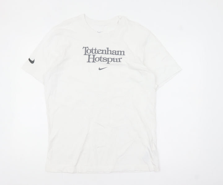 Nike Men’s White Tottenham Hotspur Short Sleeve Crew Neck T-Shirt Medium