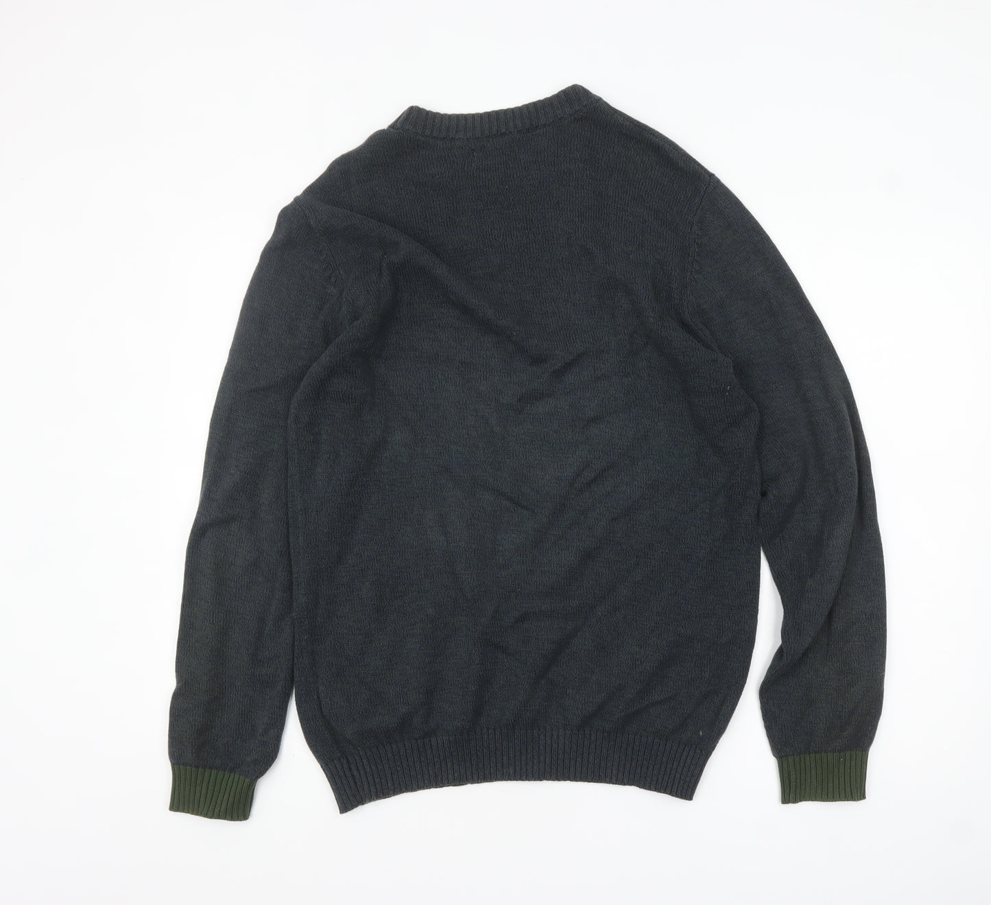 Jack & Jones Originals Men's Blue Cotton Jumper M Crew Neck