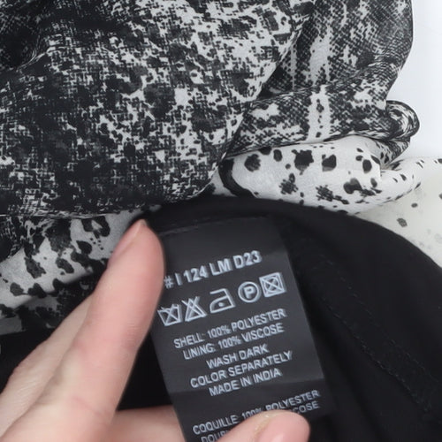 Religion Women’s Black Grey Ombre Tunic Blouse Size 12 V-Neck