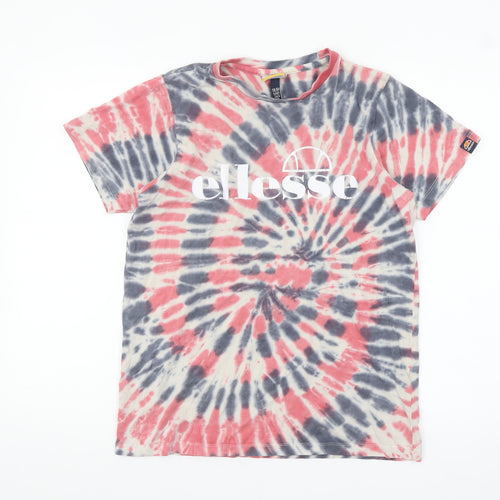 Ellesse Boys Multicoloured Tie-Dye Logo Cotton T-Shirt 13-14 Years