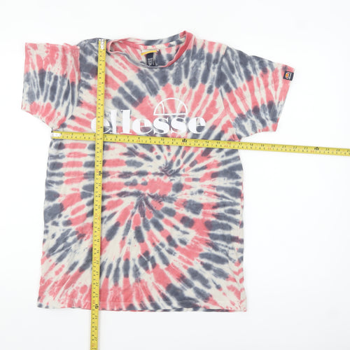 Ellesse Boys Multicoloured Tie-Dye Logo Cotton T-Shirt 13-14 Years