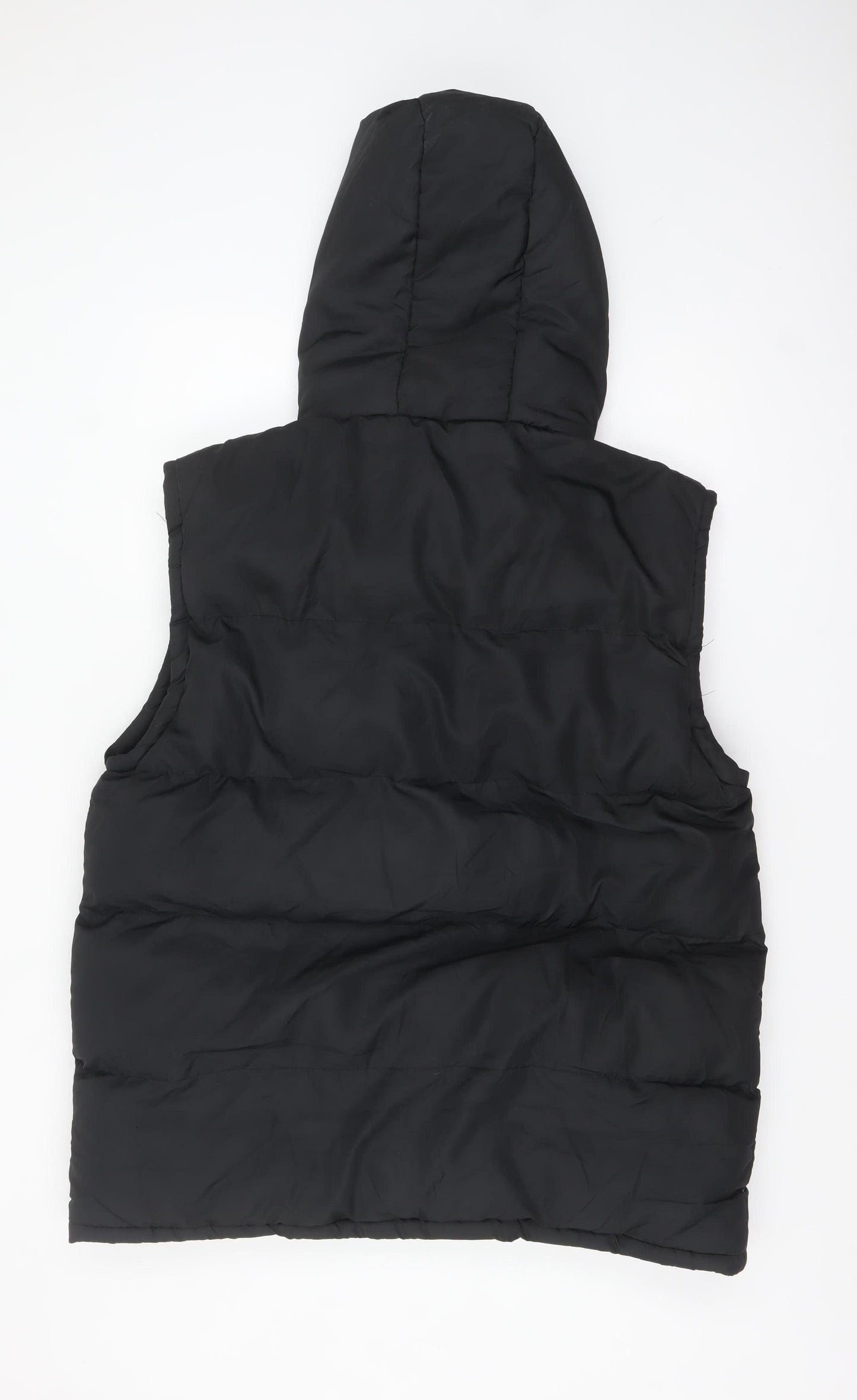 Lee Cooper Men's Black 2XL Hooded Puffer Waistcoat