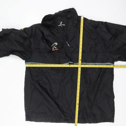 RugbyTech Men's Black 2XL Windbreaker Sports Jacket