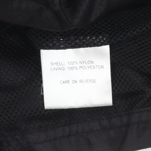 RugbyTech Men's Black 2XL Windbreaker Sports Jacket
