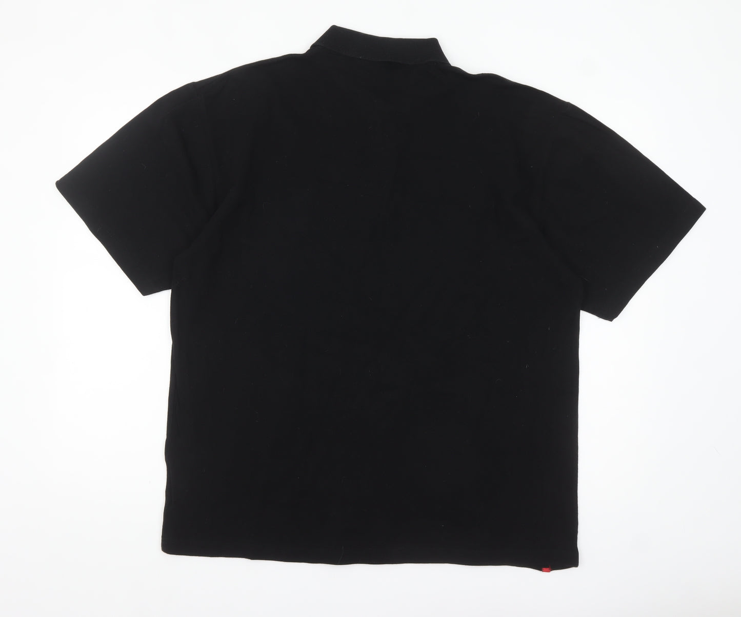 Stoke City Mens Black 2XL Cotton Polo Shirt Football Top