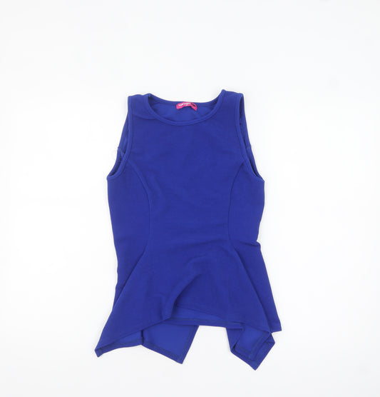 Valleygirl Womens Blue Sleeveless Camisole Tank Top Size M