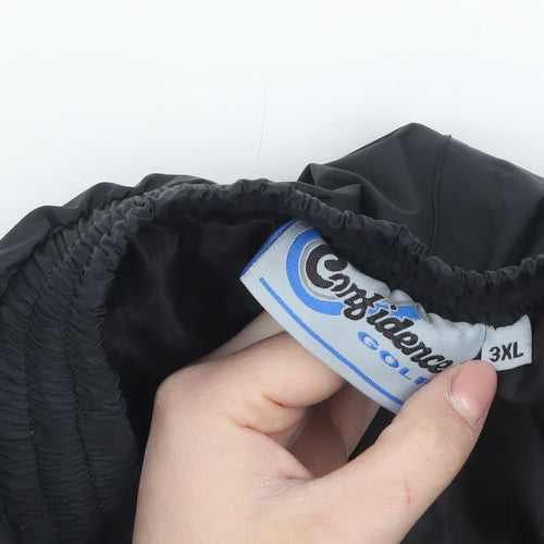 Confidence Golf Men's Black 3XL Waterproof Rain Trousers
