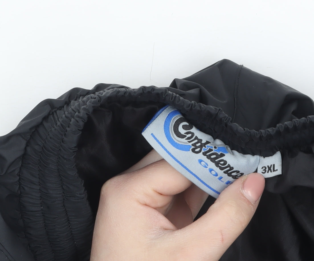 Confidence Golf Men's Black 3XL Waterproof Rain Trousers