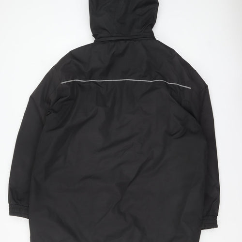 The Rockface Men's Black 2XL Waterproof Hooded Parka Jacket