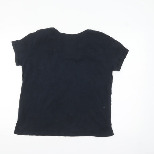 Superdry Womens Blue XL Vintage Tokyo T-Shirt Casual Cotton