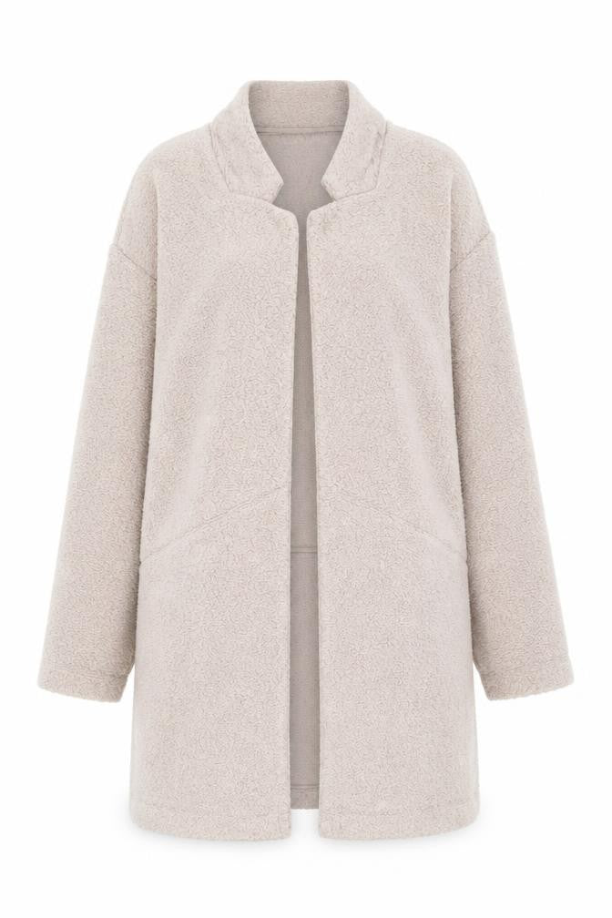 Marks and Spencer Women Pale Pink Size 12 Long Knit Coatigan