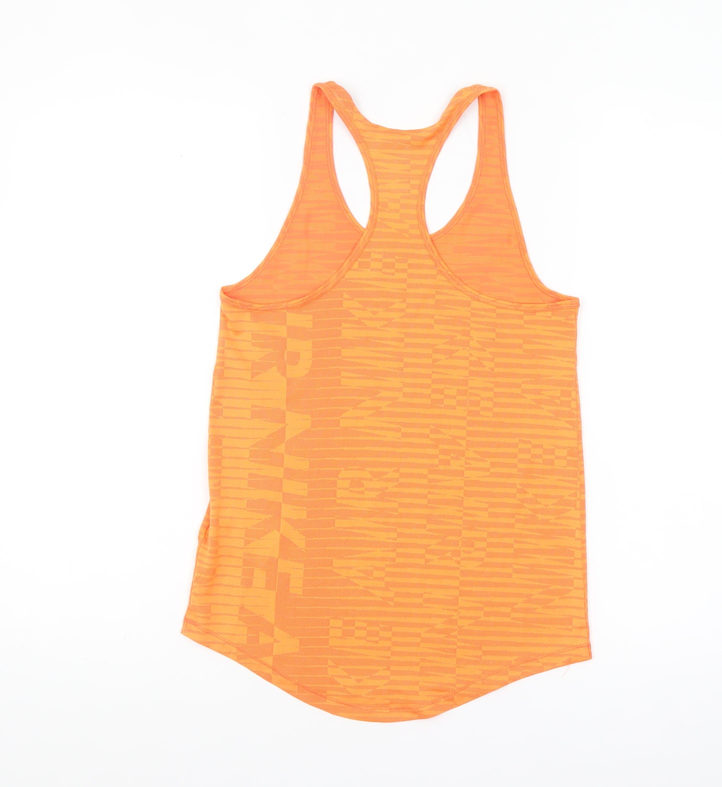 Nike Women's Orange Dri-FIT Racerback Tank Top XS Athletic Sportswear