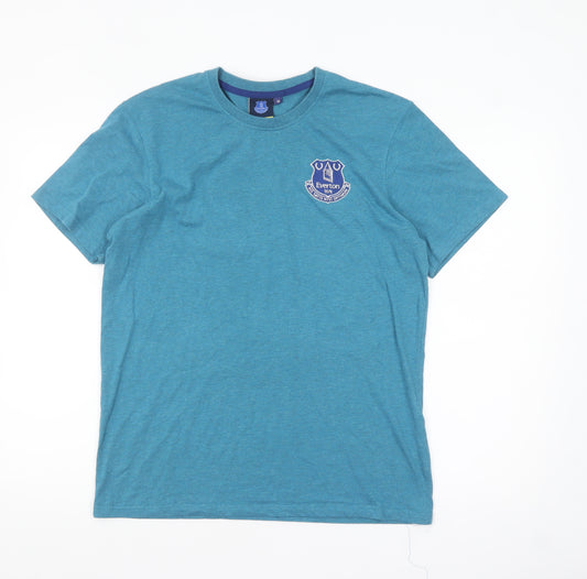 Fanatics Men Blue Everton FC Short Sleeve Crew Neck T-Shirt M