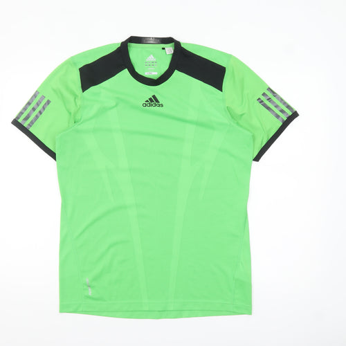 Adidas Men's Green Short Sleeve Climalite T-Shirt Size S